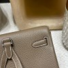 Kelly Ado 18/Étoupe Grey BrushedSilver Clemence