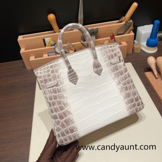 Hermes Birkin25cm Nilo Himalaya 01 Gold Hardware Full Handmade 001 Hermes Birkin25cm Nilo Himalaya 01 Gold Hardware Full Handmade 001