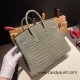 Hermes Birkin25cm porous Crocodile 81/Gris Tourterelle Silver Hardware Full Handmade 002 Hermes Birkin25cm porous Crocodile 81/Gris Tourterelle Silver Hardware Full Handmade 002