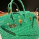 Hermes Birkin25 porous Crocodile 1L/Cactus Gold Hardware Full Handmade 003 Hermes Birkin25 porous Crocodile 1L/Cactus Gold Hardware Full Handmade 003