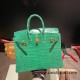 Hermes Birkin25 porous Crocodile 1L/Cactus Gold Hardware Full Handmade 003 Hermes Birkin25 porous Crocodile 1L/Cactus Gold Hardware Full Handmade 003