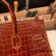 Hermes Birkin25 porous Crocodile 33/miel Gold Hardware Full Handmade 004 Hermes Birkin25 porous Crocodile 33/miel Gold Hardware Full Handmade 004
