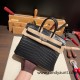 Hermes Birkin25 Crocodile Niloticus 89 /Black (Noir) Silver Hardware Full Handmade 005 Hermes Birkin25 Crocodile Niloticus 89 /Black (Noir) Silver Hardware Full Handmade 005