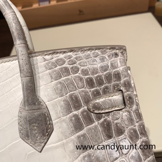 Hermes Birkin25 Crocodile Niloticus Himalaya 01Gold Hardware Full Handmade 008 Hermes Birkin25 Crocodile Niloticus Himalaya 01Gold Hardware Full Handmade 008