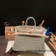 Hermes Birkin25 Crocodile Niloticus 81/Gris Tourterelle Gold Hardware Full Handmade 009 Hermes Birkin25 Crocodile Niloticus 81/Gris Tourterelle Gold Hardware Full Handmade 009