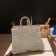 Hermes Birkin25 Crocodile Niloticus 81/Gris Tourterelle Gold Hardware Full Handmade 009 Hermes Birkin25 Crocodile Niloticus 81/Gris Tourterelle Gold Hardware Full Handmade 009