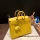 Hermes Birkin25 Crocodile Niloticus M9 / mimosa Gold Hardware Full Handmade 010 Hermes Birkin25 Crocodile Niloticus M9 / mimosa Gold Hardware Full Handmade 010