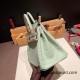 Hermes Birkin25 Alligator Crocodile 6u/vert deau Silver Hardware Full Handmade 012 Hermes Birkin25 Alligator Crocodile 6u/vert deau Silver Hardware Full Handmade 012