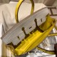 Birkin25 Alligator Crocodile 80/Pearl Grey& M9 mimosa Gold Hardware Full Handmade 015 Birkin25 Alligator Crocodile 80/Pearl Grey& M9 mimosa Gold Hardware Full Handmade 015