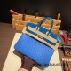 Birkin25 Alligator Crocodile touch Bleu Hydra& Bleu Izmir Silver Hardware Full Handmade 017 Birkin25 Alligator Crocodile touch Bleu Hydra& Bleu Izmir Silver Hardware Full Handmade 017