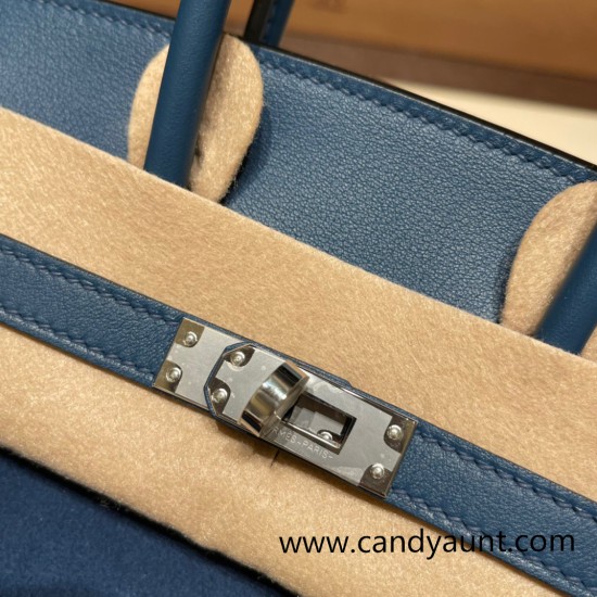 25cm birkin Chamois 08 / bleu royal Silver Hardware Full Handmade 022 25cm birkin Chamois 08 / bleu royal Silver Hardware Full Handmade 022