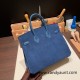 25cm birkin Chamois 08 / bleu royal Silver Hardware Full Handmade 022 25cm birkin Chamois 08 / bleu royal Silver Hardware Full Handmade 022