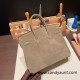 25cm birkin Chamois 18/Étoupe Grey Silver Hardware Full Handmade 024 25cm birkin Chamois 18/Étoupe Grey Silver Hardware Full Handmade 024