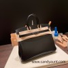 25cm birkin box So black Silver Hardware Full Handmade 025