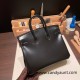 25cm birkin box So black Silver Hardware Full Handmade 025 25cm birkin box So black Silver Hardware Full Handmade 025