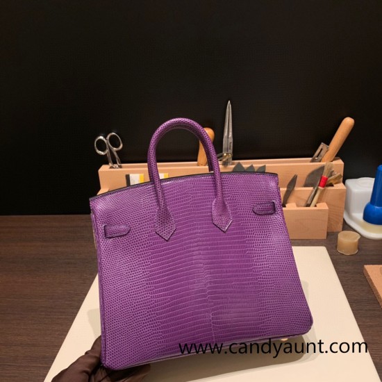 Hermes Birkin 25cm Lizard P9/Anemone Gold Hardware Full Handmade 028 Hermes Birkin 25cm Lizard P9/Anemone Gold Hardware Full Handmade 028