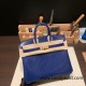 Hermes Birkin 25cm Lizard 73 /Blue Saphir Gold Hardware Full Handmade 030 Hermes Birkin 25cm Lizard 73 /Blue Saphir Gold Hardware Full Handmade 030