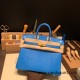 Hermes Birkin 25cm Lizard T7/Blue Hydra Gold Hardware Full Handmade 033 Hermes Birkin 25cm Lizard T7/Blue Hydra Gold Hardware Full Handmade 033