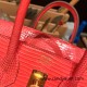 Hermes Birkin 25cm Lizard T5/Rose Jaipur Gold Hardware Full Handmade 036 Hermes Birkin 25cm Lizard T5/Rose Jaipur Gold Hardware Full Handmade 036