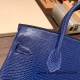 Hermes Birkin 25cm Lizard M3 /Blue Encre Gold Hardware Full Handmade 037 Hermes Birkin 25cm Lizard M3 /Blue Encre Gold Hardware Full Handmade 037