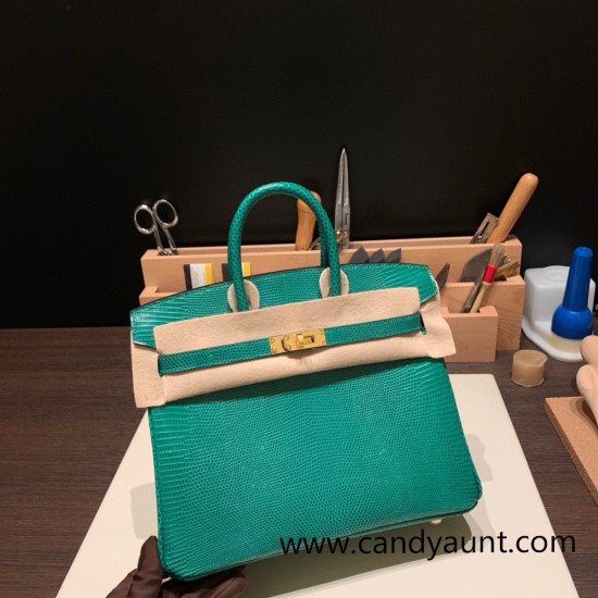 Hermes Birkin 25cm Lizard 1K /Bambou Gold Hardware Full Handmade 038 Hermes Birkin 25cm Lizard 1K /Bambou Gold Hardware Full Handmade 038