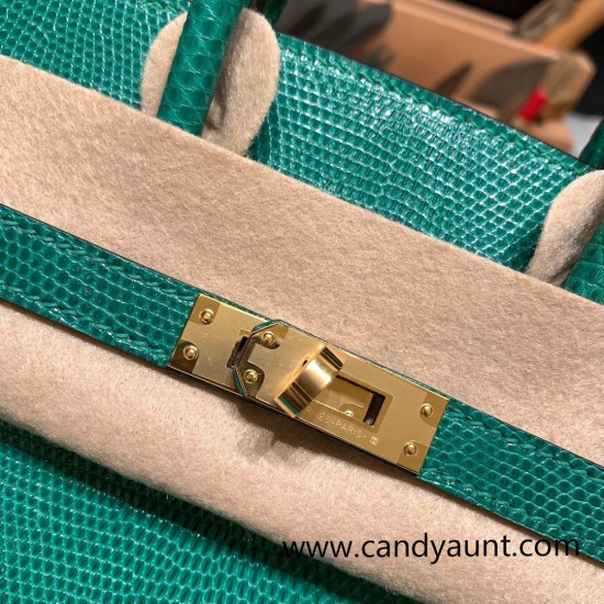Hermes Birkin 25cm Lizard 1K /Bambou Gold Hardware Full Handmade 038 Hermes Birkin 25cm Lizard 1K /Bambou Gold Hardware Full Handmade 038