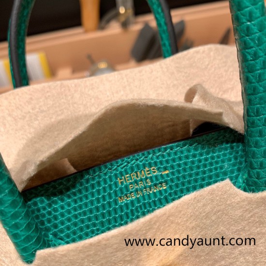 Hermes Birkin 25cm Lizard 1K /Bambou Gold Hardware Full Handmade 038 Hermes Birkin 25cm Lizard 1K /Bambou Gold Hardware Full Handmade 038