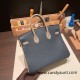 Hermes Birkin 25cm Epsom 2Z /Blue nuit & 81 /Gris Tourterelle Silver Hardware Full Handmade 040 Hermes Birkin 25cm Epsom 2Z /Blue nuit & 81 /Gris Tourterelle Silver Hardware Full Handmade 040