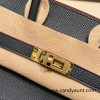 Hermes Birkin 25cm Epsom76/Blue Indigo Gold Hardware Full Handmade 041