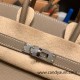 Hermes Birkin 25cm Epsom 18 /Étoupe Grey Silver Hardware Full Handmade 042 Hermes Birkin 25cm Epsom 18 /Étoupe Grey Silver Hardware Full Handmade 042