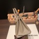 Hermes Birkin 25cm Epsom 18 /Étoupe Grey Silver Hardware Full Handmade 042 Hermes Birkin 25cm Epsom 18 /Étoupe Grey Silver Hardware Full Handmade 042