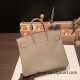 Hermes Birkin 25cm Epsom 18 /Étoupe Grey Silver Hardware Full Handmade 042 Hermes Birkin 25cm Epsom 18 /Étoupe Grey Silver Hardware Full Handmade 042