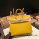 Hermes Birkin 25cm Epsom 9D /Jaune Ambre Silver Hardware Full Handmade 046 Hermes Birkin 25cm Epsom 9D /Jaune Ambre Silver Hardware Full Handmade 046
