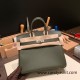 Hermes Birkin 25cm Epsom C6 /Vert Gris Silver Hardware Full Handmade 047 Hermes Birkin 25cm Epsom C6 /Vert Gris Silver Hardware Full Handmade 047