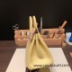 Hermes Birkin 25cm Epsom 1Z /Jaune Poussin& 7T/Blue Electric Full Handmade 050 Hermes Birkin 25cm Epsom 1Z /Jaune Poussin& 7T/Blue Electric Full Handmade 050