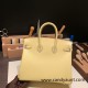 Hermes Birkin 25cm Epsom 1Z /Jaune Poussin& 7T/Blue Electric Full Handmade 050 Hermes Birkin 25cm Epsom 1Z /Jaune Poussin& 7T/Blue Electric Full Handmade 050