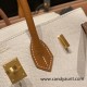 Hermes Birkin 25cm Epsom 10/Craie & 37/Gold Gold Hardware Full Handmade 051 Hermes Birkin 25cm Epsom 10/Craie & 37/Gold Gold Hardware Full Handmade 051
