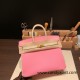 Hermes Birkin 25cm Epsom 5P/ Pink & 10/ Craie Gold Hardware Full Handmade 052 Hermes Birkin 25cm Epsom 5P/ Pink & 10/ Craie Gold Hardware Full Handmade 052