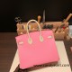 Hermes Birkin 25cm Epsom 5P/ Pink & 10/ Craie Gold Hardware Full Handmade 052 Hermes Birkin 25cm Epsom 5P/ Pink & 10/ Craie Gold Hardware Full Handmade 052