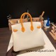 Hermes Birkin 25cm Epsom 10 /Craie & 9H/ Soleil Silver Hardware Full Handmade 057 Hermes Birkin 25cm Epsom 10 /Craie & 9H/ Soleil Silver Hardware Full Handmade 057