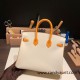 Hermes Birkin 25cm Epsom 10/ Craie & 9H/Soleil Gold Hardware Full Handmade 058 Hermes Birkin 25cm Epsom 10/ Craie & 9H/Soleil Gold Hardware Full Handmade 058