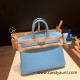 Hermes Birkin 25cm Epsom 7N/Celeste Gold Hardware Full Handmade 066 Hermes Birkin 25cm Epsom 7N/Celeste Gold Hardware Full Handmade 066