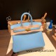 Hermes Birkin 25cm Epsom 7N/Celeste Gold Hardware Full Handmade 067 Hermes Birkin 25cm Epsom 7N/Celeste Gold Hardware Full Handmade 067