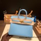 Hermes Birkin 25cm Epsom 7N/Celeste Gold Hardware Full Handmade 067 Hermes Birkin 25cm Epsom 7N/Celeste Gold Hardware Full Handmade 067