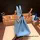 Hermes Birkin 25cm Epsom 7N/Celeste Gold Hardware Full Handmade 067 Hermes Birkin 25cm Epsom 7N/Celeste Gold Hardware Full Handmade 067