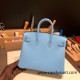 Hermes Birkin 25cm Epsom 7N/Celeste Gold Hardware Full Handmade 067 Hermes Birkin 25cm Epsom 7N/Celeste Gold Hardware Full Handmade 067