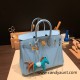 Hermes Birkin 25cm Epsom 7N/Celeste Gold Hardware Full Handmade 067 Hermes Birkin 25cm Epsom 7N/Celeste Gold Hardware Full Handmade 067