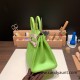 Hermes Birkin 25cm Epsom 6R/ Kiwi Silver Hardware Full Handmade 068 Hermes Birkin 25cm Epsom 6R/ Kiwi Silver Hardware Full Handmade 068