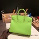 Hermes Birkin 25cm Epsom 6R/ Kiwi Silver Hardware Full Handmade 068 Hermes Birkin 25cm Epsom 6R/ Kiwi Silver Hardware Full Handmade 068