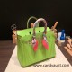 Hermes Birkin 25cm Epsom 6R/ Kiwi Silver Hardware Full Handmade 068 Hermes Birkin 25cm Epsom 6R/ Kiwi Silver Hardware Full Handmade 068